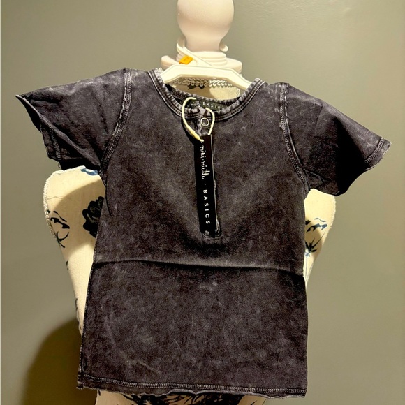 Miki Miette Gray Colored Baby Blouse ~ Size - 3 Months - Picture 5 of 6